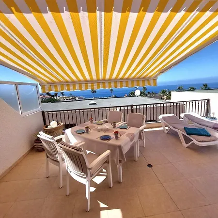Ocean View, Grosse Sonnenterrasse, Meerblick, Tamara Komplex, Teneriffa Sued, Gigantes, 500m Strand, Pool, 300m Zum Ort, Ruhig Appartement *